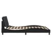 vidaXL Cadre de lit sans matelas Zadar noir 160x200 cm similicuir