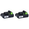vidaXL Set outils &eacute;lectriques jardin sans fil 5pcs chargeurs/batteries