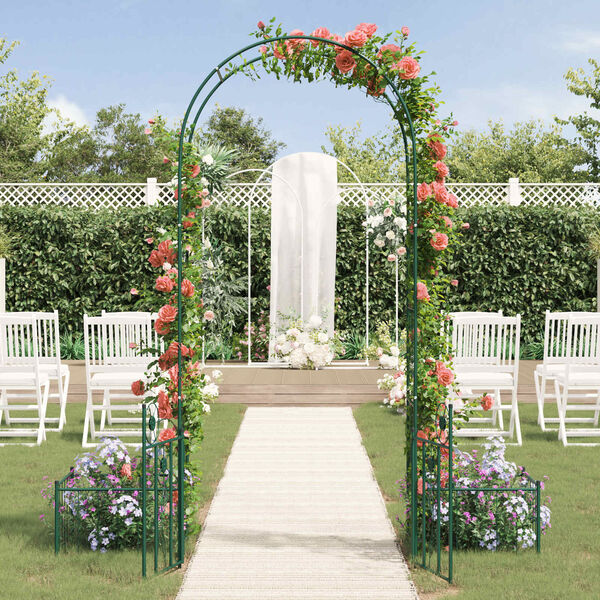 vidaXL Arche de jardin avec verrouillage Vert 203 x 50 x 218 cm