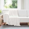 vidaXL Jet&eacute; Blanc 130 x 150 cm Toison