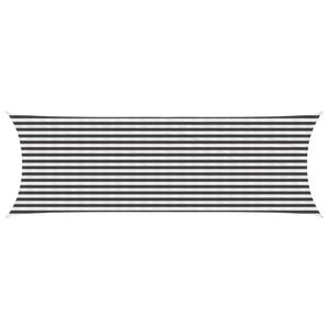vidaXL Voile d'ombre Anthracite et blanc 2 x 6 m HDPE