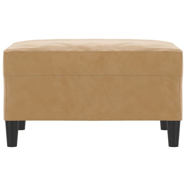 vidaXL Repose-pied Marron 70x55x41 cm Velours