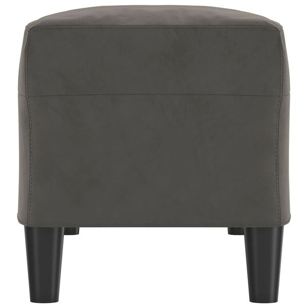 vidaXL Banc Gris fonc&eacute; 100x35x41 cm Velours