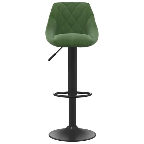 vidaXL Tabourets de bar lot de 2 vert fonc&eacute; velours
