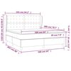 vidaXL Sommier &agrave; lattes de lit et matelas Vert fonc&eacute; 160x200cm Velours