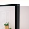 vidaXL Porte d'int&eacute;rieur Noir 102x201,5 cm Tremp&eacute; verre aluminium fin