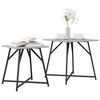 vidaXL Ensemble de tables d'appoint 2 pcs Gris Sonoma et noir