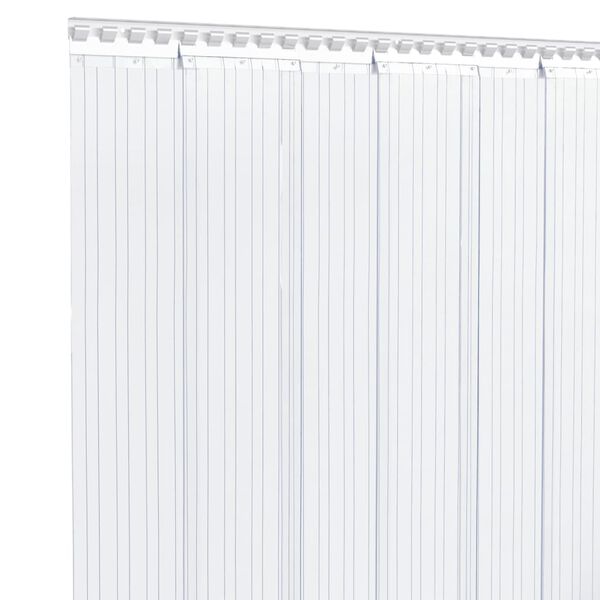 vidaXL Rideau de porte transparent 200 mmx1,6 mm 25 m PVC