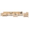 vidaXL Salon de jardin 10 pcs bois de pin massif