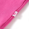 T-shirt pour enfants &agrave; mancherons rose fonc&eacute; 92