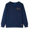 vidaXL Sweatshirt pour enfants m&eacute;lange bleu marine 116