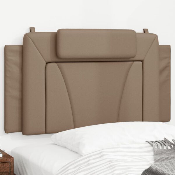 vidaXL Coussin de t&ecirc;te de lit Viana cappuccino 100 cm similicuir