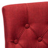vidaXL Chaises &agrave; manger lot de 4 rouge bordeaux tissu