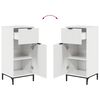 vidaXL Ensemble de mobilier de salle de bain 2 pcs Blanc brillant