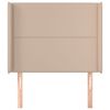 vidaXL T&ecirc;te de lit avec oreilles Cappuccino 93x16x118/128cm Similicuir