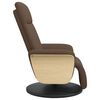 vidaXL Fauteuil inclinable avec repose-pieds marron tissu