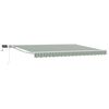 vidaXL Cadre de store manuel avec LEDs Vert et blanc 5 x 3 m