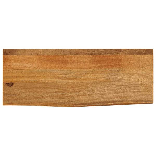 vidaXL Dessus de table &agrave; bord vivant 80x40x2,5 cm bois massif manguier
