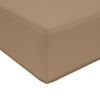 vidaXL Coussin de canap&eacute; d'ext&eacute;rieur 2 pcs Taupe Polyester
