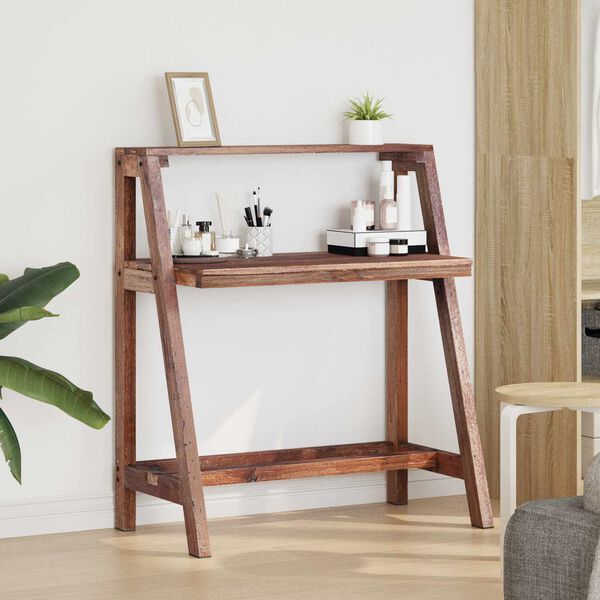 vidaXL Bureau Marron 90 x 50 x 103 cm Bois Recycl&eacute; Solide