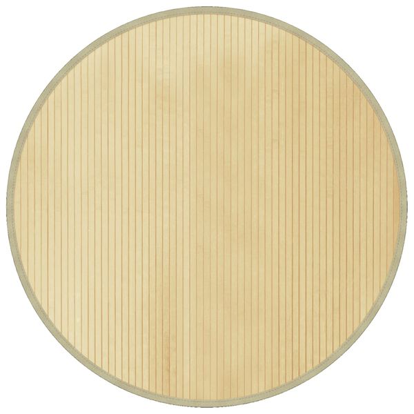 vidaXL Tapis rond naturel clair 100 cm bambou