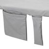 vidaXL Serviettes de Transat 2 pcs Gris fonc&eacute; 210 x 75 cm