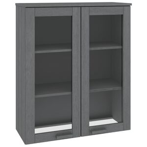 vidaXL Dessus de buffet HAMAR Gris fonc&eacute; 85x35x100 cm Bois de pin