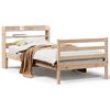 vidaXL Cadre de lit avec t&ecirc;te de lit sans matelas 75x190 cm