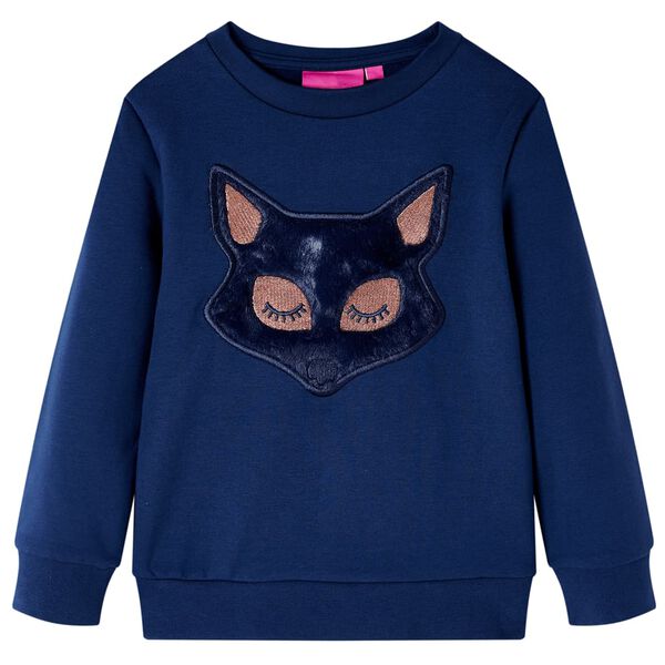 Sweatshirt pour enfants bleu marine 140