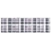 vidaXL Coussin de chaise longue motif &agrave; carreaux gris 200x50x3 cm