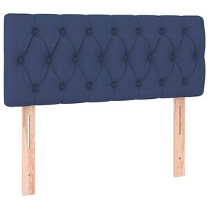 vidaXL T&ecirc;te de lit Bleu 100x7x78/88 cm Tissu