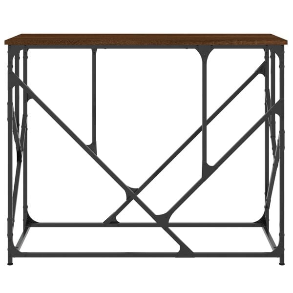 vidaXL Table console ch&ecirc;ne marron 100x40x80 cm bois d'ing&eacute;nierie