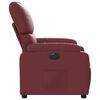 vidaXL Fauteuil inclinable &eacute;lectrique Rouge bordeaux Similicuir