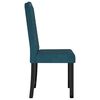 vidaXL Chaises &agrave; manger lot de 2 bleu velours