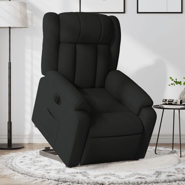 vidaXL Fauteuil inclinable &eacute;lectrique noir tissu