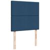 vidaXL Sommier &agrave; lattes de lit avec matelas Bleu 90x190 cm Tissu