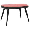 vidaXL Chaise de relaxation avec tabouret Rose Velours et PVC