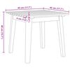 vidaXL Chaises de jardin avec table 3 pcs Noir Bois d'Acacia Massif