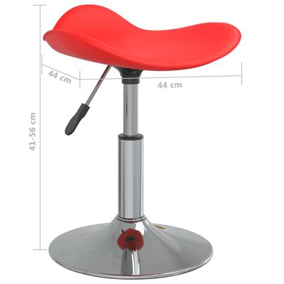 vidaXL Chaise de massage Rouge Acier chromé et cuir artificiel