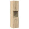 vidaXL Ensemble de meubles de salle de bain 4 pcs ch&ecirc;ne sonoma