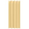vidaXL Rideaux occultants avec anneaux 2 pcs Beige 245 x 140 cm