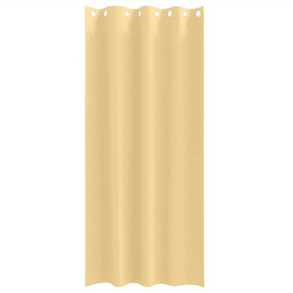vidaXL Rideaux occultants avec anneaux 2 pcs Beige 245 x 140 cm