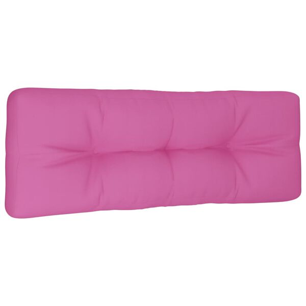 vidaXL Coussin de palette rose 120x40x12 cm tissu