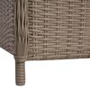 vidaXL Ensemble &agrave; manger de jardin 5 pcs Marron