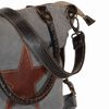 vidaXL Sac &agrave; main &Eacute;toile Gris fonc&eacute; 63 x 41 cm Toile