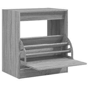 vidaXL Armoire &agrave; chaussures sonoma gris 60x42x69 cm bois d'ing&eacute;nierie