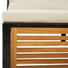 vidaXL Salon de jardin avec coussins 7 pcs bois massif d'acacia