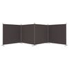 vidaXL Cloison de s&eacute;paration 4 panneaux Marron 698x180 cm Tissu