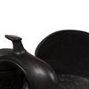 vidaXL Selle, bridon et col de poitrine Cuir v&eacute;ritable 17 po Noir