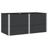 vidaXL Jardini&egrave;re sur&eacute;lev&eacute;e Noir 200 x 100 x 91 cm WPC et Aluminium